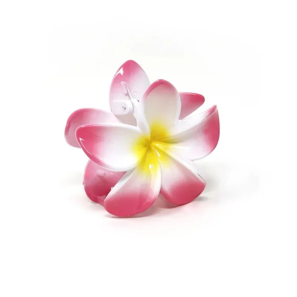 NWT Hawaiian Hot Pink Flower Hair Claw Clip